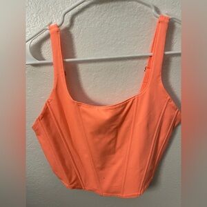 ReoRia Bright Orange Crop Top